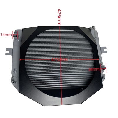 อะไหล่รถยก K9DH2-10101LD เครื่องเรเดียเตอร์ไฮดรอลิกสําหรับ HELI CPCD30 สีเทา
