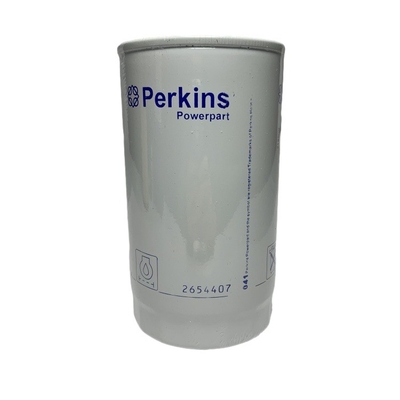 เครื่องกรองน้ํามันบรรจุ 2654407 ของแท้สําหรับ Perkins ใช้ในโรงงานซ่อมเครื่องจักรเหล็ก