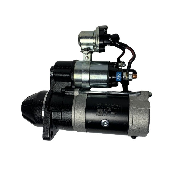 ด้านบน- 24V 4.5KW เริ่มเครื่อง QDJ2519E-P สําหรับ QUANCHAI อะไหล่เครื่องยนต์ดีเซล 495/498/4C5/4C6 2409003010025